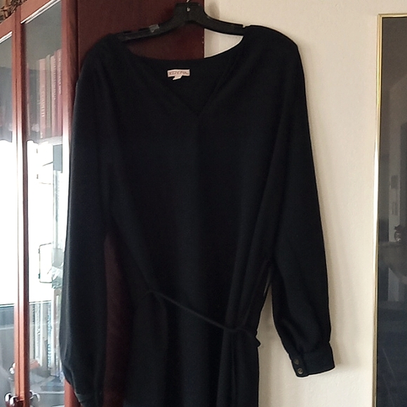 Merona black open v-neck black dress - Picture 6 of 13